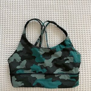 lululemon athletica Green Camo Bikini Top